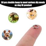 30pcs Stainless Steel Split Rings for Keychains