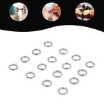 30pcs Stainless Steel Split Rings for Keychains
