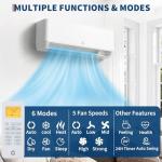GarveeTech 18K Dual Zone Ductless Mini Split AC