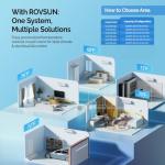 ROVSUN 42000 BTU Five Zone WIFI Mini Split AC/Heating System, 20 SEER2 5 Zone (9K/9K/9K/12K/12K) Ductless Split Air Conditioner with Pre-Charged Condenser, Heat Pump & 25Ft Copper Line Set, 230V