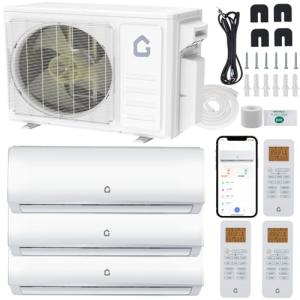 Garvee 3 Zone 28000 BTU Mini Split AC System