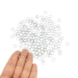 ZoloAJay 200pcs 8mm Mini Split Jump Rings