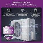 ComfortTemps Elite Series - Energy-Saving 9000 BTU Mini Split 110V – 19 SEER, Pre-Charged, Ductless, Quiet & Comfortable Mini Split AC/Heating System with WiFi & Complete Easy Install Kit