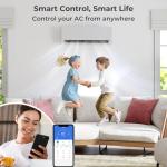 SIMOE 18K Dual 2 Zone Mini Split Air Conditioner Heat Pump, 9000 BTU+ 9000 BTU, Heat Lower as -13°F, 22 SEER2, Wifi Enabled Multi Zone Ductless Mini Split AC Work with Alexa, Pre-Charged Condenser