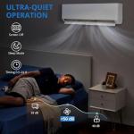 GarveeHome 2 Zone Mini Split AC/Heating System 28000 BTU (18K+18K), 20 SEER2 Dual Zone Ductless Wall Mounted Air Conditioner with Pre-Charged Condenser, 208-230V, Not Include Copper Tube Line Set