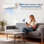 Garvee 4 Zone Mini Split, 35000 BTU ODU Mini Split Ac/Heating System, 208-230v Wifi Enabled Energy Efficient Multi Zone Mini Split Air Conditioner & Heater, 16Ft Copper Line & Full Installation Kit