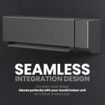 TOSOT Energy Recovery Ventilation Fan, ERV Fresh Air Exchange Accessory, Only Compatible with TOSOT Aoraki Mini-Split Air Conditioner, 18 CFM, for Residential Ventilation Applications, Black