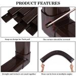 LyPrem 10Ft Mini Split Line Set Cover 3" PVC Line Cover Kit for Mini Split and Central Air Conditioner & Heat Pump(Brown)