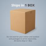 Vtronix Classic America DUET Series 18,000 BTU Outdoor Unit and Two 9000 BTU Mini Split Indoor Air Handler Dual Zone, Wall-Mounted, Quiet Operation, Cooling & Heating, 24.5 SEER2