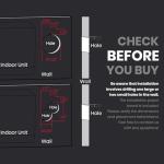 TOSOT Energy Recovery Ventilation Fan, ERV Fresh Air Exchange Accessory, Only Compatible with TOSOT Aoraki Mini-Split Air Conditioner, 18 CFM, for Residential Ventilation Applications, Black