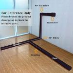 LyPrem 10Ft Mini Split Line Set Cover 3" PVC Line Cover Kit for Mini Split and Central Air Conditioner & Heat Pump(Brown)