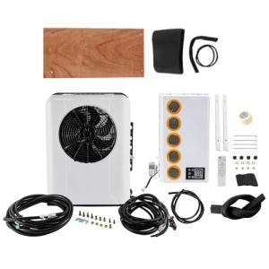 RocoReny 12V RV Air Conditioner kit, Truck Camper Mini Split AC Electric Automotive Universal Van AC Unit for Truck Caravan Bus New Energy Car Cooling (960W, 5Gears, 22525BTU/h)