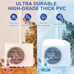 KuriProtect 3"W 10Ft Decorative PVC Line Set Cover Kit for Mini Split Lineset Cover Kit for Air Conditioner & Heat Pump (Brown)