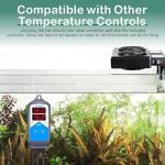 hygger Mini Aquarium Cooling Fan 1-5 Gallon Small Fish Tank Chiller with Adjustable Speed & Timer Axolotl Tank Accessories Compatiable with Other Temperature Control