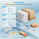 ROVSUN 38000 BTU Dual Zone WIFI Mini Split AC/Heating System, 20 SEER2 2 Zone (12K/24K) BTU Ductless Split Air Conditioner with Pre-Charged Condenser, Heat Pump & 25Ft Line Set, 208-230V