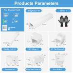 Mini Split Line Set Cover: 3 Inch 13Ft DIY Decorative Outdoor PVC Tubing Cover Kit for Mini Split, Air Conditioner, Central AC and Heat Pumps