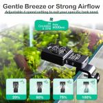 hygger Mini Aquarium Cooling Fan 1-5 Gallon Small Fish Tank Chiller with Adjustable Speed & Timer Axolotl Tank Accessories Compatiable with Other Temperature Control