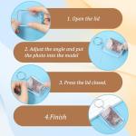 10 Pcs Acrylic Photo Keychain Picture Frame Keychain Double Sided Blank Personalised Photo Key Fob Holder with Split Ring Rectangle DIY Picture Frames for Insert Photoes Women Men Festival Gifts