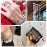 100 Pcs 6mm Mini Split Rings, Small Keyring Loop Double Loops Opean Jump Rings for Jewelry Making Stainless Steel Metal Ring Connectors for Necklaces Bracelets Earrings Crafts DIY Crafts (Silver)