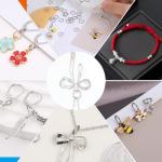 100 Pcs 6mm Mini Split Rings, Small Keyring Loop Double Loops Opean Jump Rings for Jewelry Making Stainless Steel Metal Ring Connectors for Necklaces Bracelets Earrings Crafts DIY Crafts (Silver)