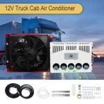 Universal Split Truck Cab 12V AC Unit RV Air Conditioner Mini 11000BTU Electric RV Truck Air Conditioner Camper A/C Unit, Only Cooling for Trailer, Vans, RVs, Vans, Motorhome, Fast Cooling