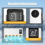 RocoReny 12V RV Air Conditioner kit, Truck Camper Mini Split AC Electric Automotive Universal Van AC Unit for Truck Caravan Bus New Energy Car Cooling (960W, 5Gears, 22525BTU/h)