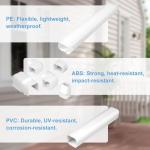 Mini Split Line Set Cover: 3 Inch 13Ft DIY Decorative Outdoor PVC Tubing Cover Kit for Mini Split, Air Conditioner, Central AC and Heat Pumps