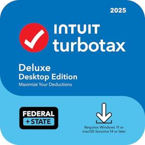 TurboTax Deluxe 2025 for Windows and Mac