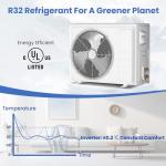 9000 BTU Ductless Mini Split AC/Heat Pump