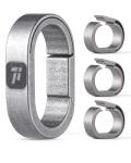 Titanium Mini Key Chain Rings with Steel Split Rings