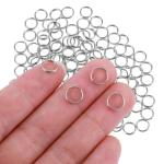 100 Pack Mini Jump Rings for Jewelry Making