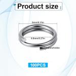 100 Pack Mini Jump Rings for Jewelry Making