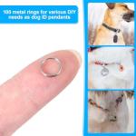 100 Pack Mini Jump Rings for Jewelry Making