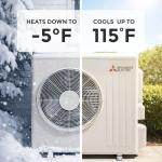 Mitsubishi 24000 BTU Mini Split Heat Pump System