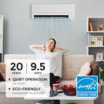 Mitsubishi 24000 BTU Mini Split Heat Pump System