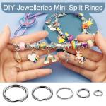 CooBigo 100 PCS Mini Split Rings for Crafting