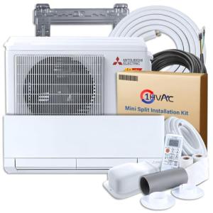 Mitsubishi 12000 BTU Hyper-Heating Mini Split System
