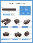 16 Ft Mini Split Line Set Cover Kit, Brown