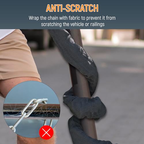 Alloy Electric Scooter Chain Lock with Three Keys