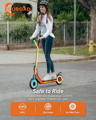 ECOROAD EC6 Electric Scooter, 350W Motor, 19 MPH