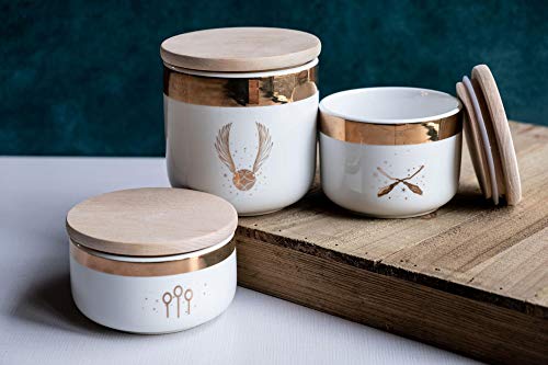 Harry Potter Quidditch Ceramic Storage Jars 3-Pack