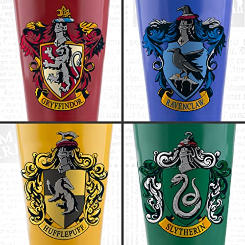 Hogwarts House Crest Glasses - Set of 4