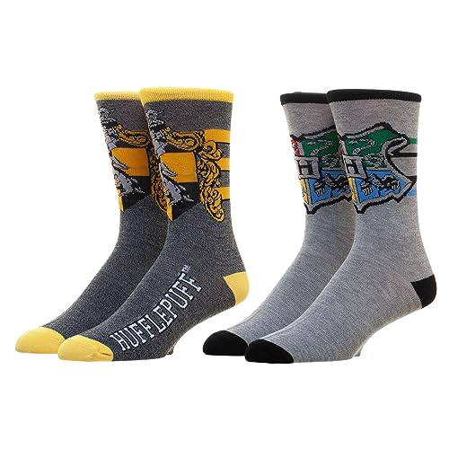 Hufflepuff Harry Potter Men's Crew Socks Duo