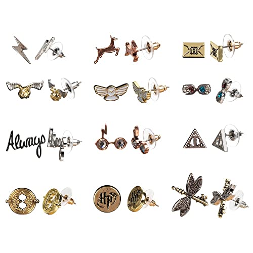Hogwarts Symbols Fashion Earrings, Women's Set - Harry Potter