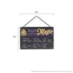 Harry Potter Wood Measuring Sign - Magical Cooking Chart