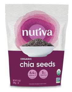 Nutiva Organic Black Chia Seeds, 12 Ounce
