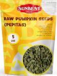 Sunbest Raw Pumpkin Seeds - Unsalted Bulk Snack