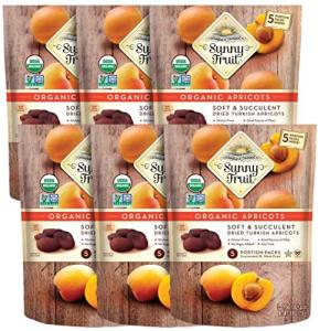 Organic Dried Apricots - 30 Snack Packs