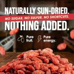 Organic Sun-Dried Goji Berries - 0.5 lb Bag