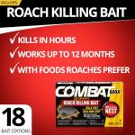 Combat Max 12 Month Roach Killing Bait 18ct
